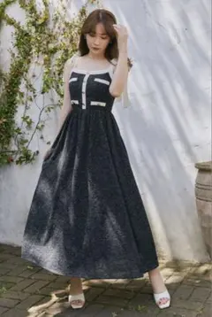 Herlipto Verona Tweed Long Dress - メルカリ