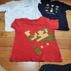 ユニクロNintendo マリオ Tシャツ 120が1枚 130が2枚3枚セット