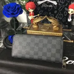 ルイヴィトン ダミエ グラフィット ヴェルティカル 財布 ROEN joy