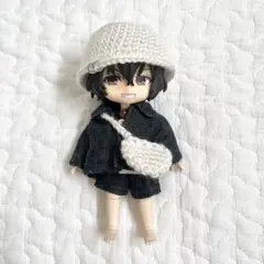 ねんどろいど オビツ11 バケットハット ポシェットセット ホワイト 編み物