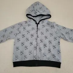 Mademoiselle Pavillon 鳥プリント フード付きトレーナー