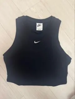 【NIKE】ナイキ クロップド丈 タンクトップ ブラック S