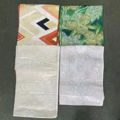 に*ょ様 丸帯　袋帯 4点セット　まとめ売り　着物　帯まとめ売り　古物