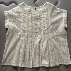 新品　ルピリアン　LUPILIEN ホワイト コットン　半袖トップスのサムネイル
