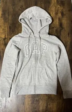 GAP ジップアップパーカー グレー　短丈　y2k