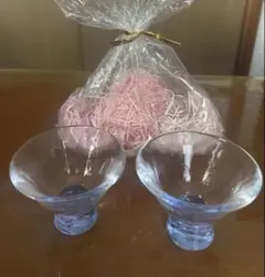 透明ガラスお猪口　ぐい呑みグラス2個セット