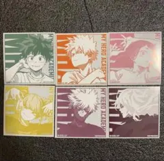 メルカリ最安！ヒロアカ【ベースヤード限定特典　ミニアートステッカー全6種】