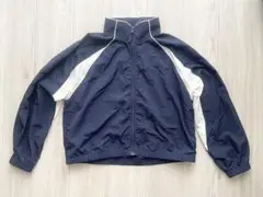 【新品未使用】h&m ジッパー付きジャケット ネイビー/ホワイト