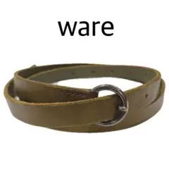 WARE ウェア ウェアー ベルト シルバーバックル