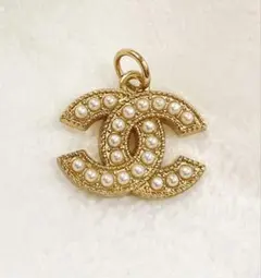 【未使用品】ペンダントトップ/ロゴネックレス/ゴールド/刻印