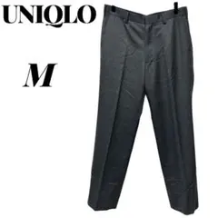 【ユニクロ 】メンズ スラックス グレー Mサイズ ウール混 ユニセック 美品