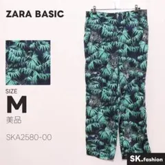 美品 ZARA BASIC パンツ ストレート　総柄　レオパード　ポケット付きのサムネイル