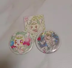 キミとアイドルプリキュア　キュアズキューン＆プリルン　缶バッジ