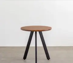 カナデモノ　THE CAFE TABLE 65cm Black Brown