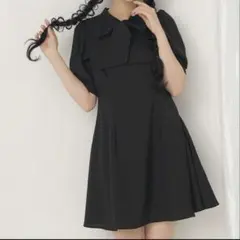 夢展望　刺繍入りリボンタイワンピースのサムネイル