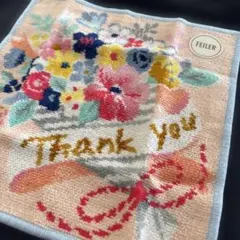 【新品】FEILER フェイラー　タオルハンカチ フラワー　サンキューブーケ