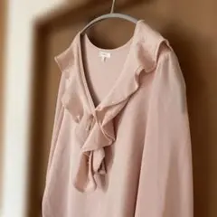 TO BE CHIC 長袖ニットシフォン袖 ピンク　サイズ4のサムネイル