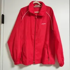 adidas 赤 ナイロンジャケット メンズ／ユニセックス 90s風 ストリート