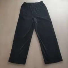 SM2 ベロアパンツ ブラック ウエストゴム