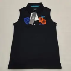 タグ付き　パーリーゲイツ　ノースリーブ　ポロシャツ　ネイビー　0