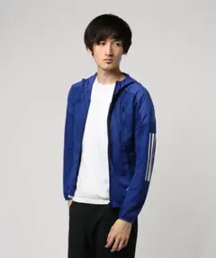 アディダス、ハイブリッド フルジップパーカー