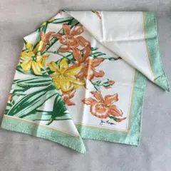 jim thompson スカーフ　大判　花柄　ユリ　ショール　ジムトンプソン