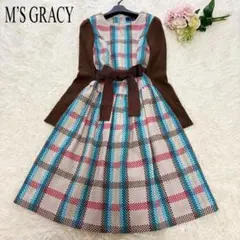 値下げ*新品◆エムズグレイシーワンピース（36）白◆今季物 2025年最新】エムズグレイシー ワンピース 36の人気アイテム - メルカリ