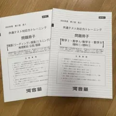 2020年度　第2回　共通テスト対応力トレーニングテスト　理科 2020年度 第2回 共通テスト対応力トレーニングテスト 理科 2020