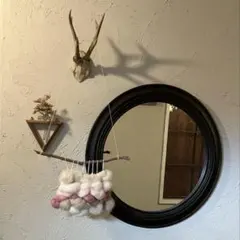 ③ハンドメイド 羊毛 オシャレ　ウィービングタペストリー インテリア　北欧　韓国