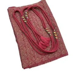 ユ61美品和装帯締め　ちりめん小柄花帯揚げセット