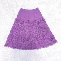 美品＊レア＊Cruciani クルチアーニ　フリンジ　ニット　スカートのサムネイル