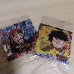 ワンピースウエハースシール【GR】 ユースタス・キッド＆モンキー・D・ルフィ