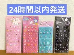 ドロップブロックシール　ハローキティ・もぐにゃん・くろいろ・ハッピーマーチ