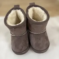 ブランシェス ムートンブーツ 14cm ブラウン