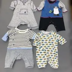 ロンパースまとめ売り４枚記名無し