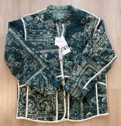 【専用】ZARA リバーシブルジャケット グリーン 花柄
