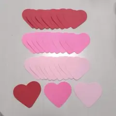 ハート型のメッセージカード(赤)120枚セット