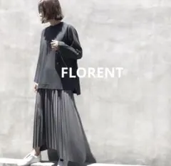FLORENT プリーツスカート グレー 34のサムネイル