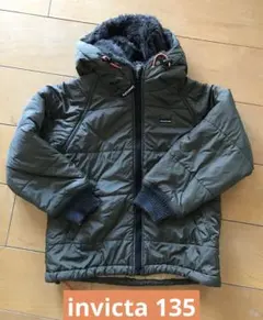 invicta キッズ　ミリタリー　ジャケット　ファー　135㎝