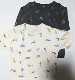 恐竜デザインTシャツ2枚セット　サイズ110cm