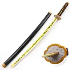 獪岳（かいがく） 日輪刀 コスプレ 道具 木刀 成人 104cm 改良版