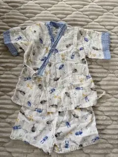 昆虫柄 コットン甚平 サイズ90