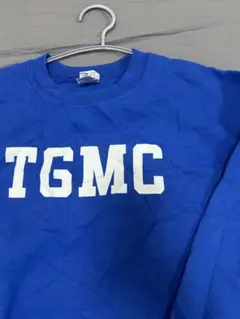 アメリカ古着　TGMCロゴ 青 長袖トレーナー