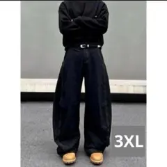 3XL バレルレッグ デニム バルーン 地底人 ADWENS menes風