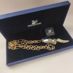 【SWAROVSKI】ネックレス クリスタル ペンダント ゴールドチェーン