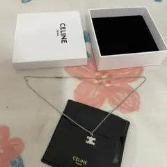 CELINE セリーヌ トリオンフ ラインストーンネックレスのサムネイル