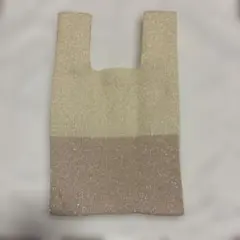 earth music&ecology ラメニットバッグ 未使用