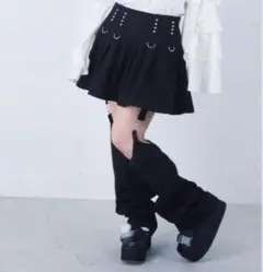 Jaime エーエヌケー レッグオーマー付きプリーツスカート ⚠️1部破損のサムネイル