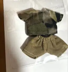 オビツ11サイズ　迷彩 シャツとコーデュロイパンツ セット