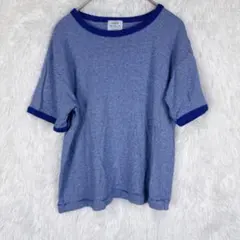 コーエン ボーダー リンガーTシャツ ブルー ホワイト M 綿100%⁠のサムネイル